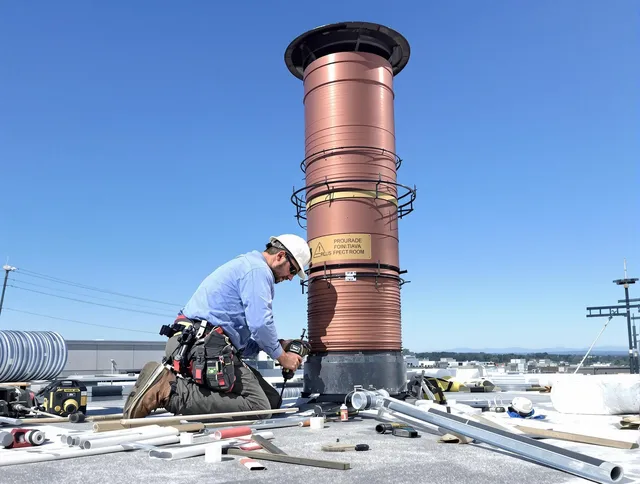 Installed chimney liner by Windsor Locks Chimney Sweep in Windsor Locks, CT