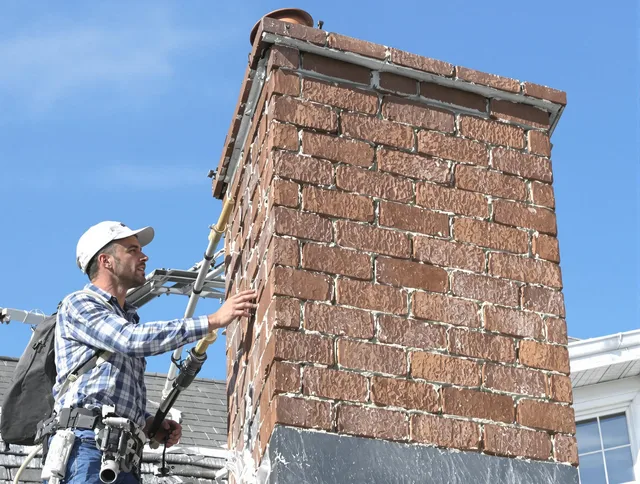 Brickwork for a chimney rebuild by Windsor Locks Chimney Sweep in Windsor Locks, CT