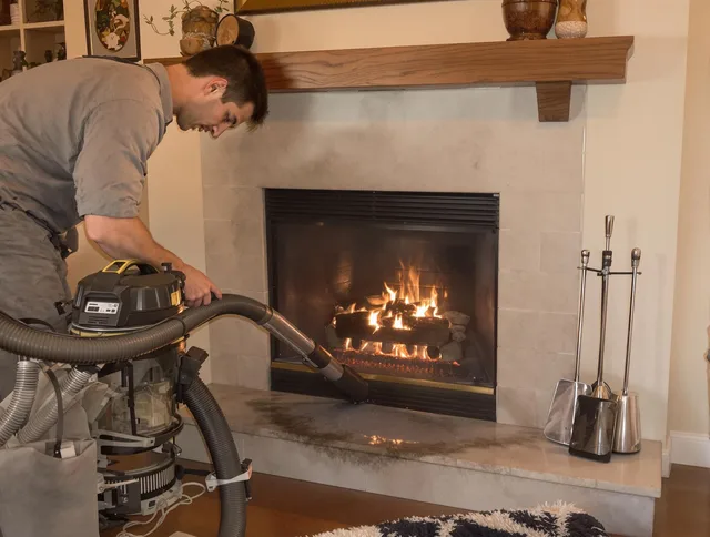 Routine fireplace upkeep by Windsor Locks Chimney Sweep in Windsor Locks, CT