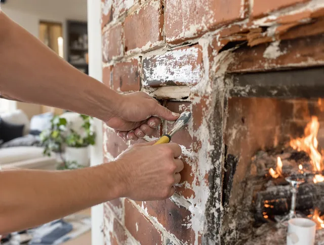Routine fireplace repair by Windsor Locks Chimney Sweep in Windsor Locks, CT