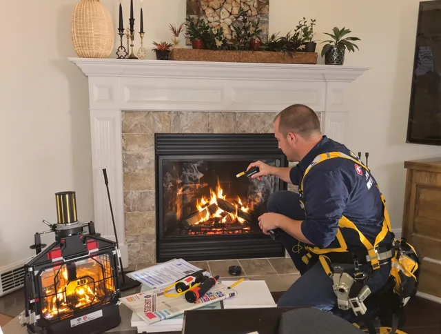 Safety-focused fireplace inspection by Windsor Locks Chimney Sweep in Windsor Locks, CT