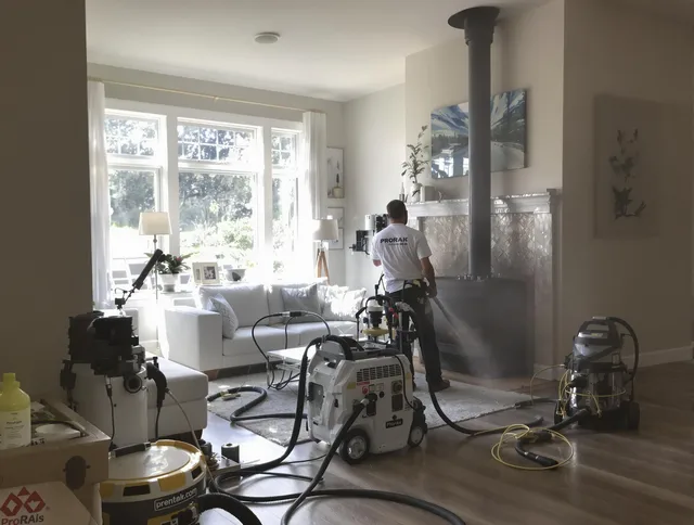 Soot removal service by Windsor Locks Chimney Sweep for a fireplace in Windsor Locks, CT